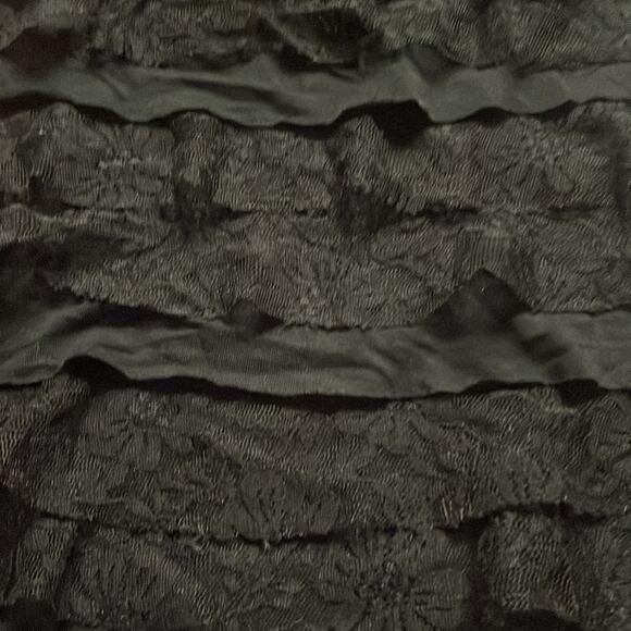 Express - Black Strapless tiered Lace Ruffle Dress size XS new with tag - Picture 3 of 7